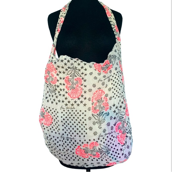 Free People Handbags - Free People Boho Gauze Knit Reusable Eco Friendly Shopping Tote Shoulder Bag